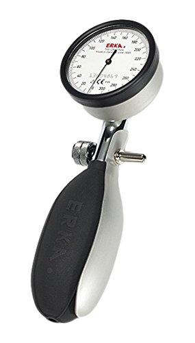 Erka 227.20493 Kobold argento con verde polsino Superb Rapid, misurazione della pressione sanguigna, 48 mm, taglia 4, grigio