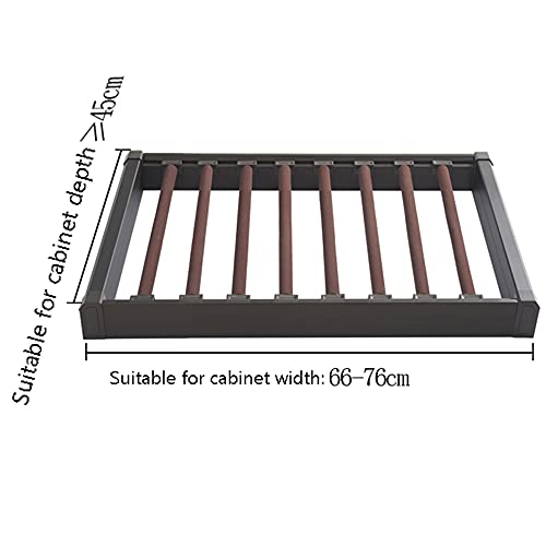 Solution de rangement coulissante peu encombrante pour petits placards étroits