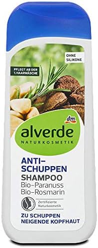 Alverde Shampoo Anti-dandruff Brazil Nut and Rosemary, 200 ml (pack of 2) - German product