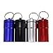 4pc Large Size / MEDICAL ALERT-FIRST AID container PILL CASE - Key Chain - Water Resistant