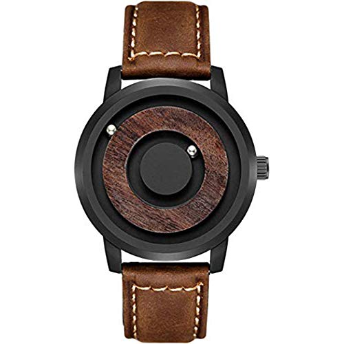 ZHIRCEKE Herren-Armbanduhr, einfache Kugel, magnetisch, für Studenten, Sport, wasserdicht, Quarzuhr, Silikonband, Businessmode, C Cover