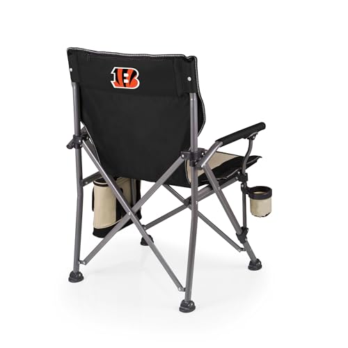 Image of Picnic TIME NFL Unisex-Adult NFL Outlander Folding Camping Chair with Cooler, Heavy Duty Beach Chair