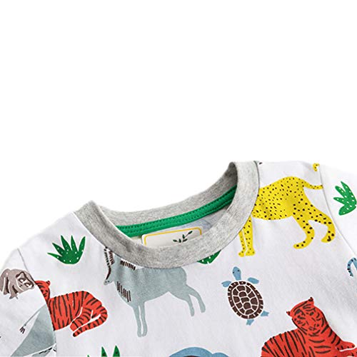 Image of Little Boys Shorts Set Toddler Boys 100% Cotton Summer Short Sleeve T-Shirts and Shorts Clothing Sets 2PCS