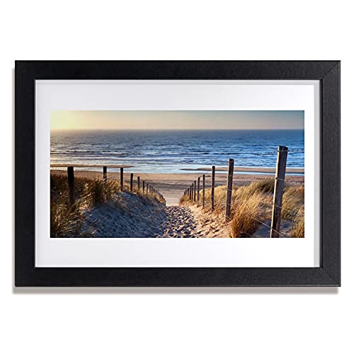 Cadre en MDF avec affiche de paysage de plage Tulup 30x20 cm, finition soignée pour salon