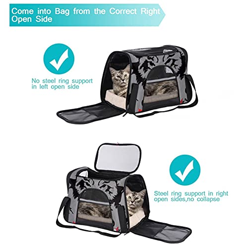 Sac de transport pour animal domestique avec impression douce grise - 6