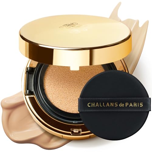 [CHALLANS de PARIS] Cushion de Aqua EX – Dewy Glow Cushion Foundation, Natural Radiance & Hydration, Buildable Coverage, Lightweight Cream Texture, 23 Natural Beige, 0.53 oz