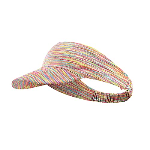 YOYIK Visière Femme Visière Femme Été Casquette Long Bord Plus épais Sweatband Réglable Hat Cover