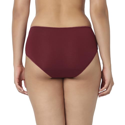 Image of juliet Cotton Hipster Premium Panties Set of 5 Full Coverage Stretchable Fabric
