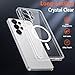 Magnetic for Samsung Galaxy S26 Ultra Case with Screen Protector 2X,Compatible with MagSafe,Phone Case Slim Hard PC Silicone Bumper Shockproof Protective Cover for Samsung S 26 Ultra 5G,Clear