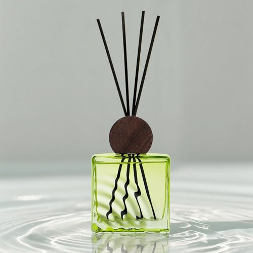 6.76 oz Zen Tea Scent Diffusers with 8 Fiber Sticks,200ml Reed Diffuser for Bathroom Room Air Freshener, Last up for 40 Days — view 5