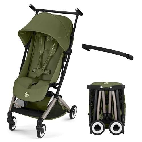 CYBEX サイベックス【公式】リベル (2026) モスグリーンJP2 ウルトラコンパクト ベビーカー 6ヵ月〜4歳頃まで使える 軽量 機内持ち込み 旅行 おでかけ 収納 (オリジナルリフレクターバンド付き)+ バンパーバー