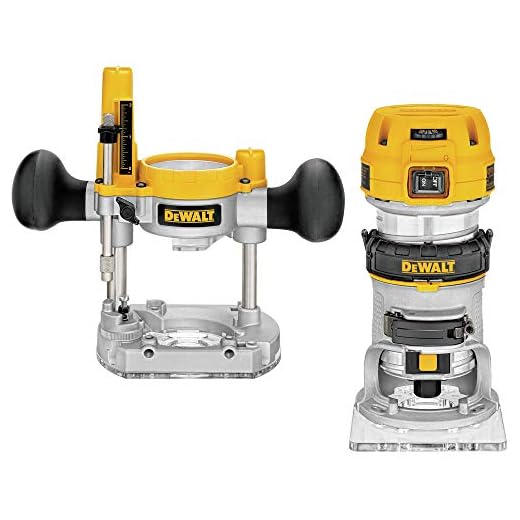 DEWALT Router Fixed/Plunge Base Kit, Variable Speed, 1.25-HP Max Torque (DWP611PK)