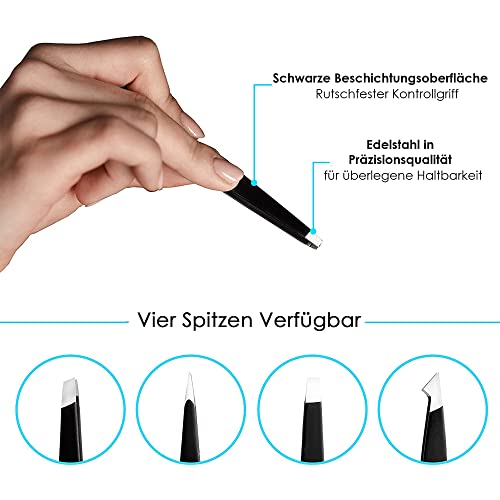 Augenbrauenpinzette Candure Professionelle Pinzette für Augenbrauen