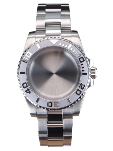 1�� 40mm NH35 ���v�P�[�X �u���X���b�g YACHT Nh35 Nh36 Nh34 Eta2824 Miyota8215 ���[�u�����g 28.5mm �_�C���� �X���C�h�o�b�N��(Solid cover 2,Miyota 8215)