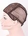 TANYAWIGS Large Dark Brown Superfine Wig Cap for Making Wigs With Adjustable Strap And Spare Combs Easy DIY Swiss Lace Perfect Fit (23.5