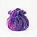 FanRoll Velvet Compartment Dice Bag with Pockets: Nebula, Role Playing Game Dice Accessories for Dungeons and Dragons
