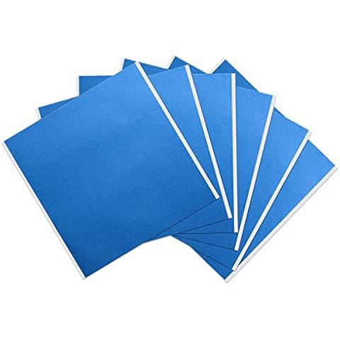6 pcs 3D Printer Heated Bed High Temperature Tape - Printing Platform Blue Tape, Rubber Adhesive (Heated Bed Build Surface Sticker) 200mm x 200mm Cover