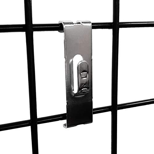 Gridwall Utility Notch Hook, Picture Hanger for Grid Panels, Chrome, 5 Pack image 3