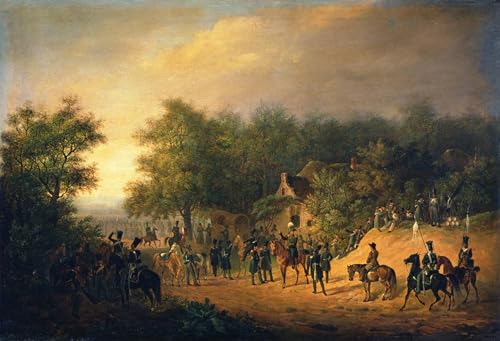 Murale tableaux toile L'arrivée du tsar Nicolas Ier pour décorer le salon
