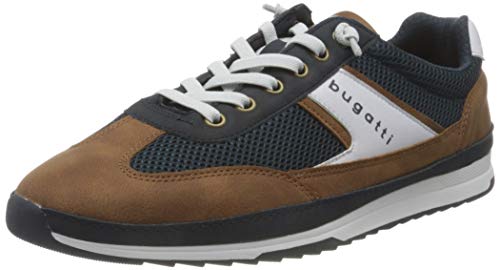 Suola: Sintetico bugatti 321A3A016959 Scarpe Da Ginnastica, Uomo, Blu (Dark Blue/Cognac), 40 EU