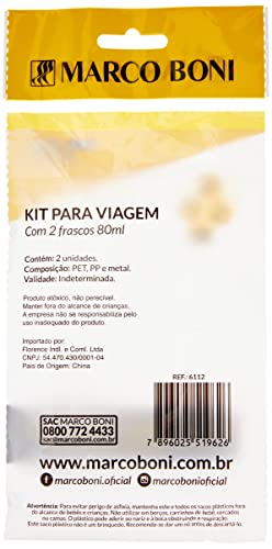 Marco Boni Kit Para Viagem Com 2 Frascos 80Ml 6112 Cores Sortidas 2 Itens