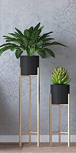Crafter Metal Floor Flower Stand, Black, 2 Pieces (Black) (B09H47X6G9) Amazon Price History, Amazon Price Tracker