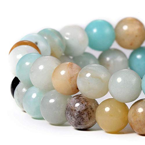 6mm Round Amazonite Stone Beads for Jewelry Making Natural Gemstone Semi Precious Strand 15 Inch(60-65pcs/Strand) - Image 2