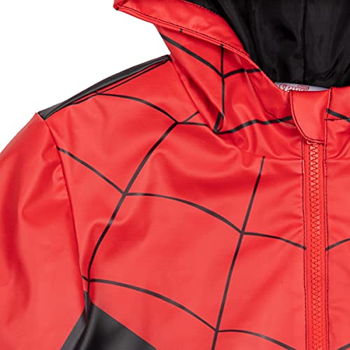 Marvel Avengers Legends Spider-Man Toddler Boys Cosplay Waterproof Jacket Black/Red 2T