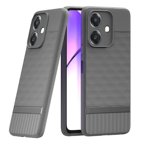 Image of Shockproof Case for Realme C61 4G / Narzo N61 4G | Full Camera Protection | TPU Flexible Back Cover for Realme C61 4G / Narzo N61 4G (Graphite Grey)