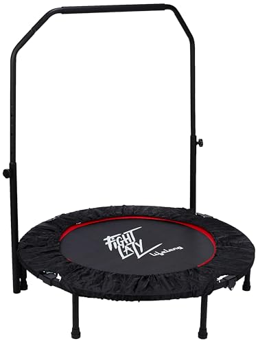 Image of Lifelong 40-Inch Foldable Trampoline for Kids with Handle Support, Exercise Trampoline for Indoor & Outdoor Workout, Cardio Fitness Jumping for Home Use