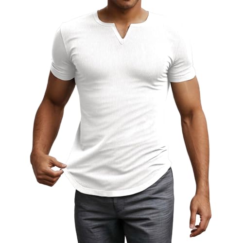 Chemise décontractée col mao homme pour éviter la chaleur estivale