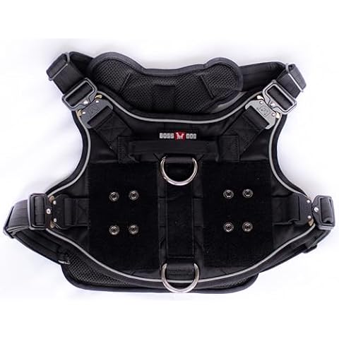 Boss Dog Tactical Harness, Black, Medium Cover