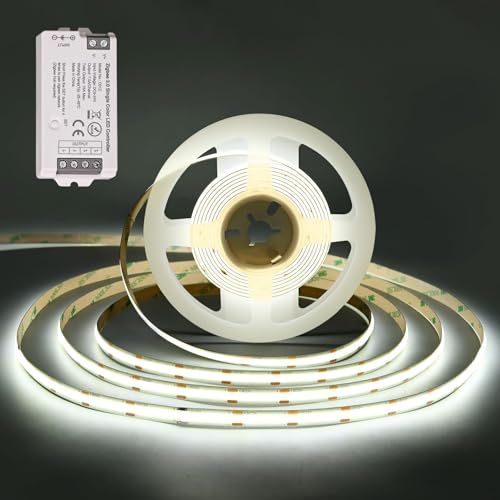Tira LED COB 12V 1600 LEDs 10m Blanco frío 6500K ZigBee C01Z miniatura 1
