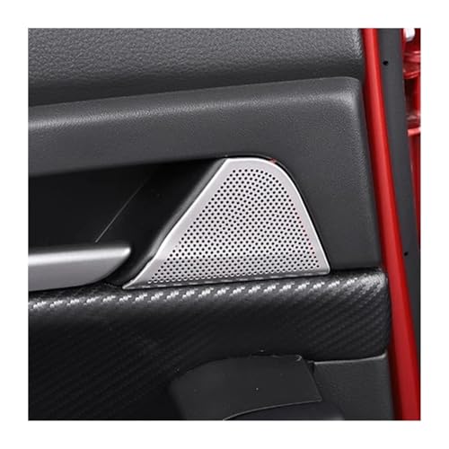 Tira ribete interior para Mazda CX30 2019-2023: decoración de audio para puerta plata 8pcs 5