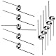 Qrity 10 Stück Kleine Torsionsfeder aus Edelstahl 304, Torsionsfedern mit 0,7 mm Drahtdurchmesser, Außendurchmesser 4mm, 9 Runden, 180° Ablenkungsfeder