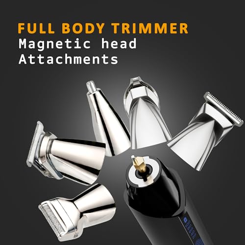 Image of All in One Trimmer for Men's 12-in-1 Grooming Kit | Rechargeable Beard, Hair & Body Trimmer | IPX7 Waterproof | USB-C Fast Charge | Cordless Electric Groomer