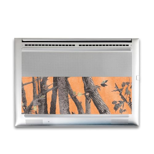 Image of Glossy Glitter Gaming Skin Compatible with HP Envy x360 16 inch (2023) - Orange Camo - Premium 3M Vinyl Protective Wrap Decal Cover - Easy to Apply | Crafted in The USA by MightySkins