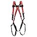 MSA 10041592 TechnaCurv Vest-Style Harnesses, Tongue Buckle Leg Straps, Qwik-Fit Chest Strap, Back D-Ring, X-Large