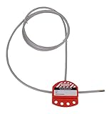 Induschoice Adjustable Cable Lockout with Vinyl Coated,1/4