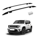 TURTLE Compatibile con Barre portatutto Crown Jeep Renegade (Bu) 20152024 | Nero