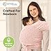 KeaBabies Baby Wrap Carrier - All in 1 Original Baby Carrier Newborn to Toddler Sling, Easy to Wear, Hands Free Bonding, Lightweight, Breathable Infant Wraps (Pink Daisies)