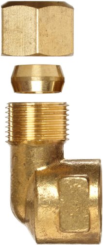 Anderson Metals 50070-0608 Brass Tube Fitting, Elbow, 3/8 Inch Compression X 1/2 Inch Female Pipe thumb #2