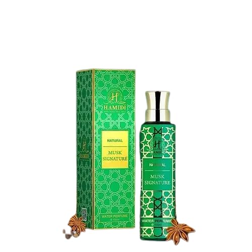 Hamidi Green Musk Water Perfume – 100ml | Alcohol-Free, Long-Lasting Unisex Fragrance – Signature Collection