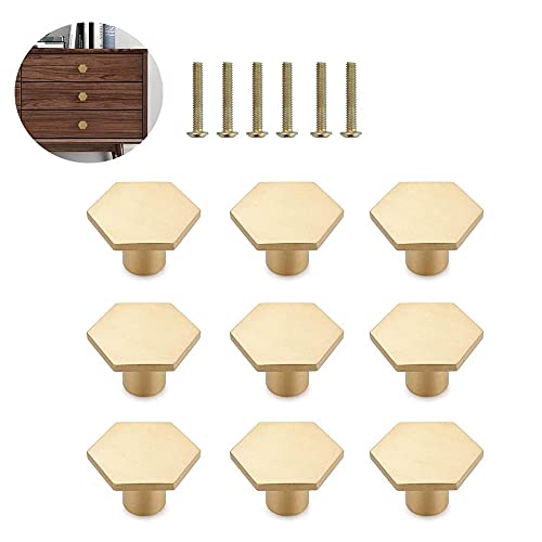 Pomos De Armario, 6 Pieza Pomos De Cajón, Tiradores De Muebles, Con Tornillos, para El Hogar y La Oficina, Gabinetes De Cocina, Gabinetes, Cómodas, Mesitas De Noche, Zapateros (Dorado) Cover