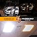 Auxbeam 194 LED Bulbs 10 PCS, Super Bright 6000K White 168 2825 T10 W5W 18-SMD LED Light Bulbs for License Plate Lights Interior Lights Dome Map Light
