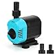 Wasserpumpe Tauchpumpe 15W 1200 L/H - Aquarium Pumpe Klein Teichpumpe Springbrunnenpumpe - Brunnenpumpe mit Verstellbarem Schalter für Gärten, Aquarium, Teich, Brunnen
