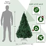 BESTHLS 5FT Christmas Tree Premium Artificial Pine Christmas Tree with Solid Metal Stand and Decorations, 460 Branch Tips - Image 2