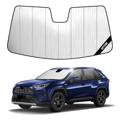 Windshield Sun Shade for Toyota RAV4 2019-2025 Custom-fit Windshield Cover Keep Vehicle Cool Protect Dashboard Foldable Car Window Shades Toyota RAV4 Accessories