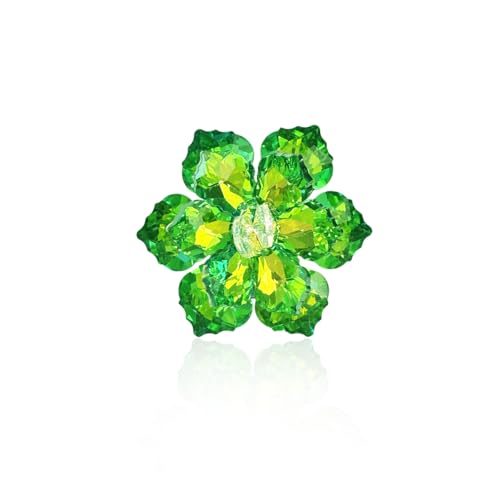 Image of Crystal Flower Brooch Pin for Women Dress Suit Bag Hat Broochs Pins Christmas Brooch Pin Wedding Party Birthday Dance Jewelry Accessories