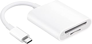 USB C to SD/MicroSD Card Reader,Dual Slot USB Type C[Thunderbolt 3] OTG SD/TF Memory Card Adapter for MacBook Pro,MacBook,MacBook Air/iPad Pro 2018,Samsung Note10/9/S10/S9/S8, Dell XPS 13/15 and More